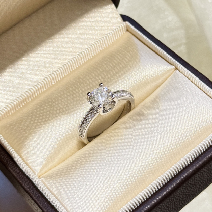 カルティエ「Cartier」ダブルロウ ダイヤモンド ウェディングリング