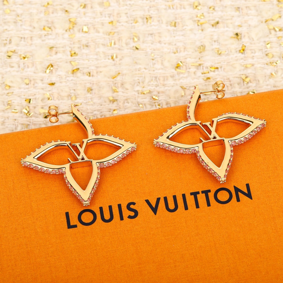 ルイ・ヴィトン「Louis Vuitton」 Idylle Blossom ピンクダイヤモンド・イヤリング（イヤリング）