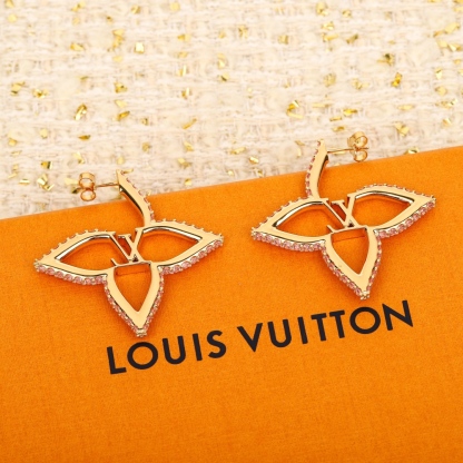 ルイ・ヴィトン「Louis Vuitton」 Idylle Blossom ピンクダイヤモンド・イヤリング（イヤリング）
