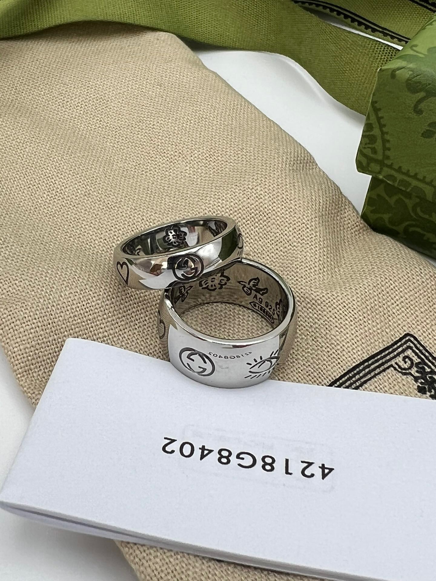グッチ「Gucci」Blind for Love 愛無畏リング