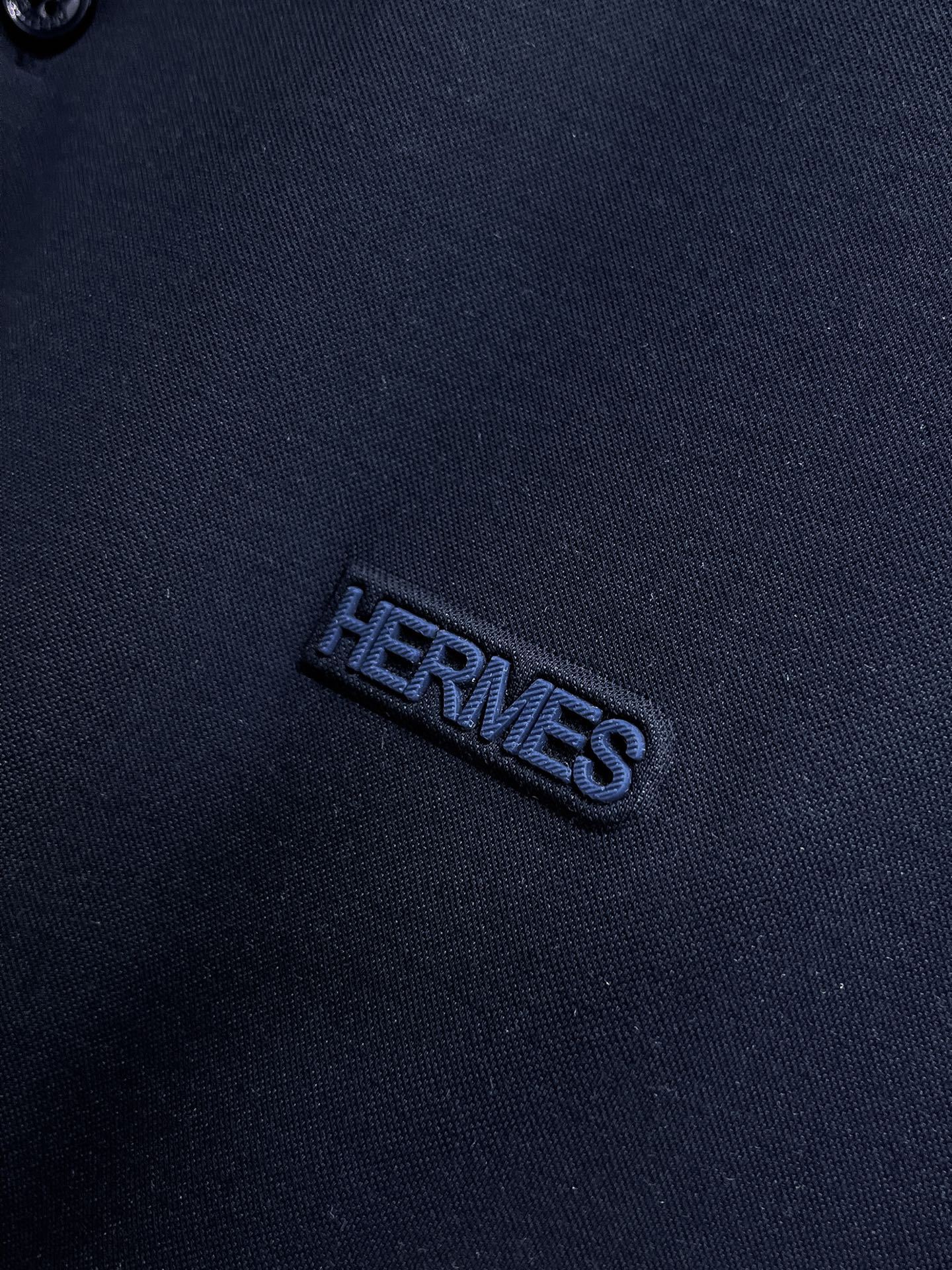 エルメス「Hermès」2025 春夏コレクション メンズ ビジネスカジュアルポロシャツ