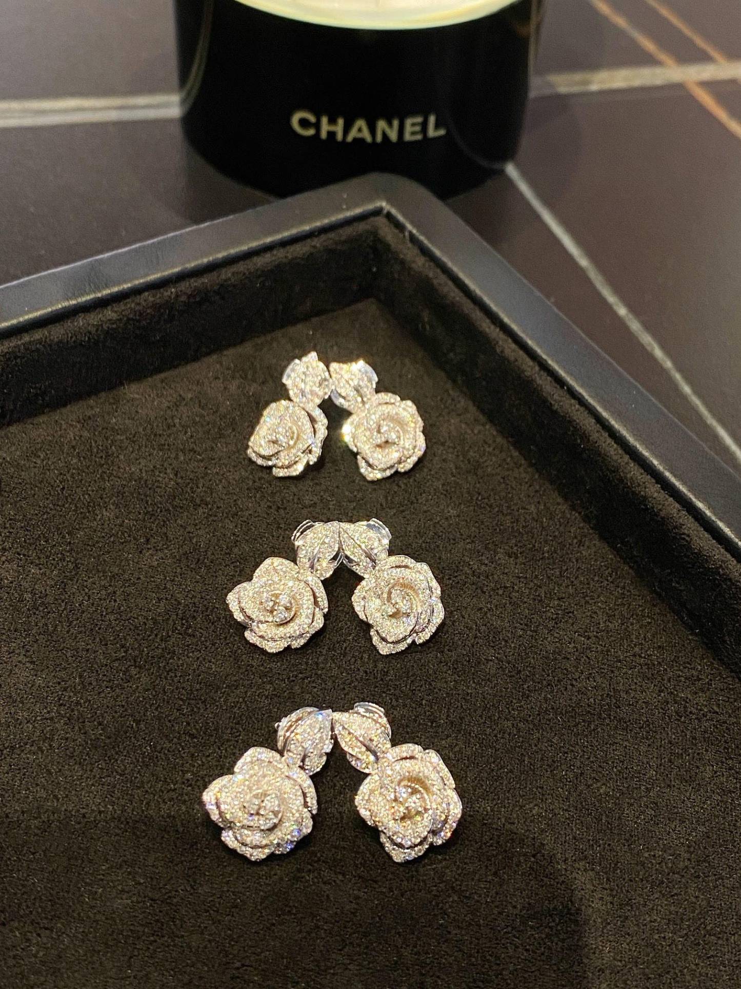 ディオール「Dior」ROSE DIOR BAGATELLE フルダイヤモンドネックレス40CM
