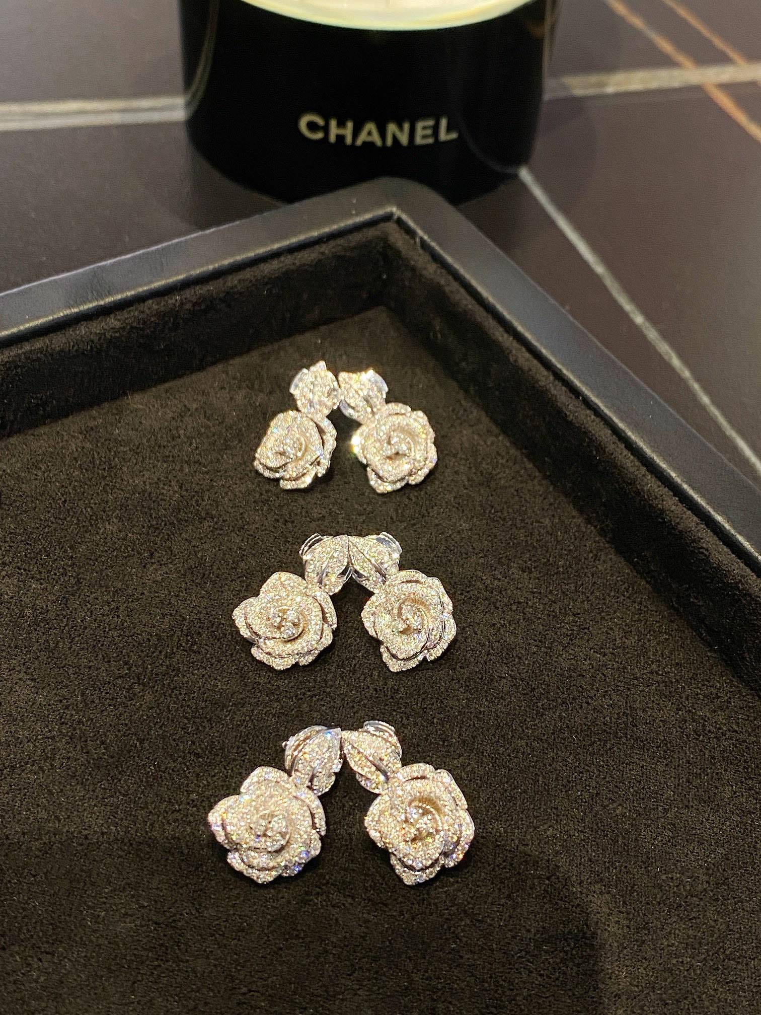ディオール「Dior」ROSE DIOR BAGATELLE フルダイヤモンドネックレス40CM