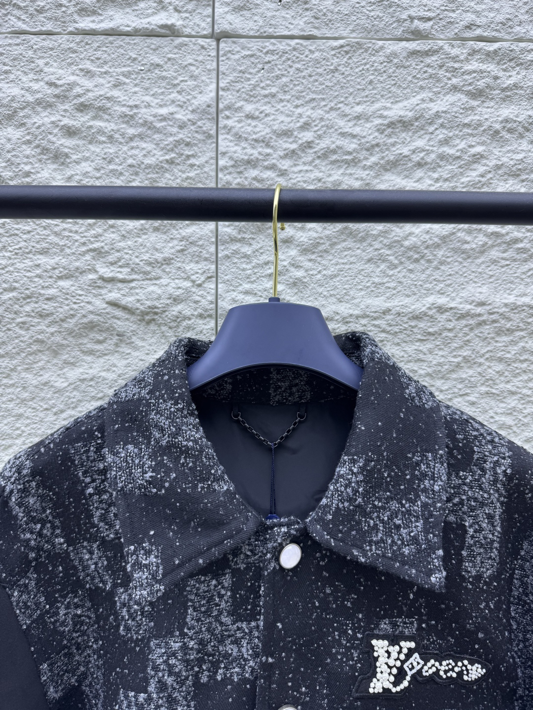 ルイ・ヴィトン「Louis Vuitton」Damier ビーズ ベースボール ジャケット