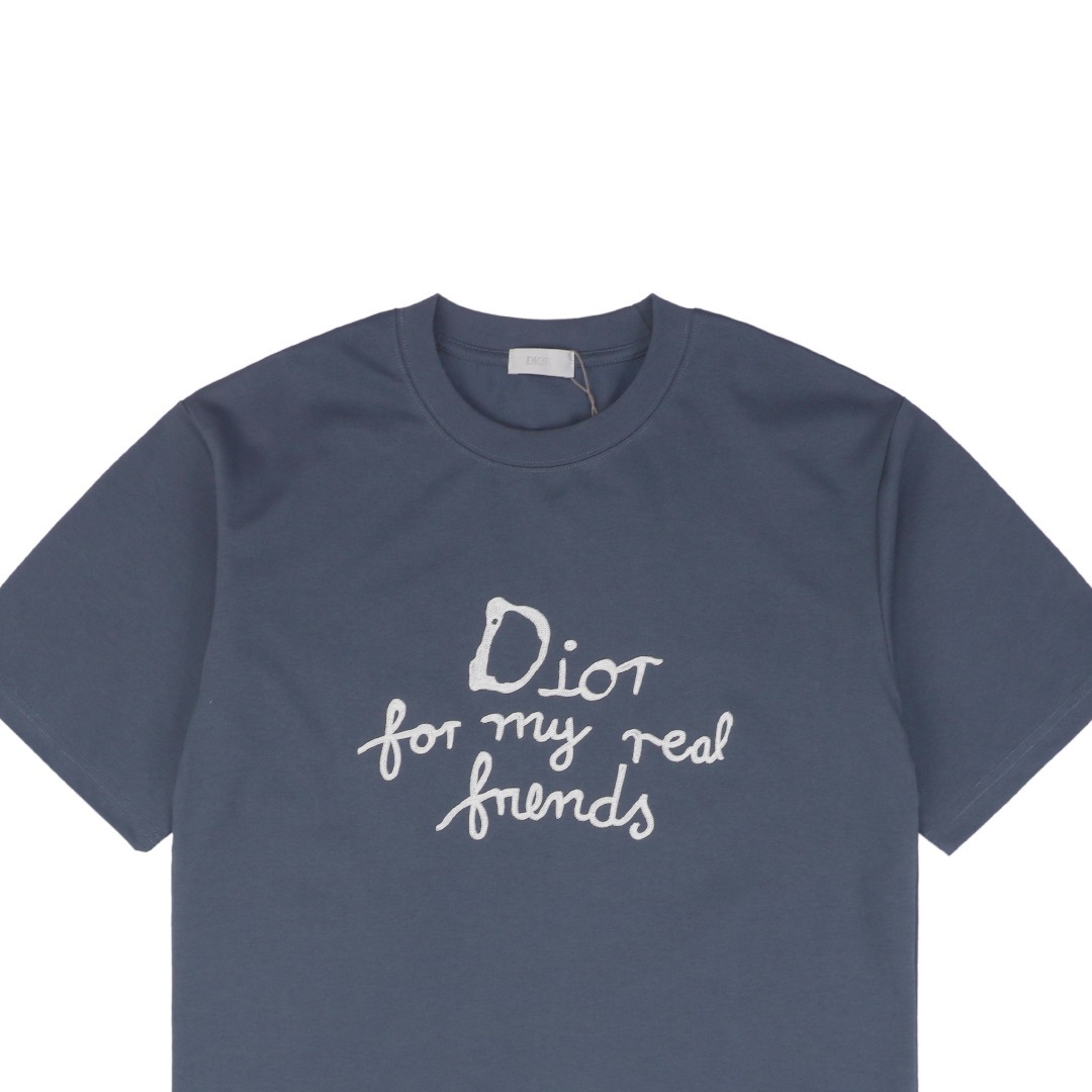 ディオール「Dior」24SS Dio47 ロゴ刺繍Tシャツ