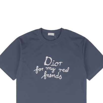ディオール「Dior」24SS Dio47 ロゴ刺繍Tシャツ