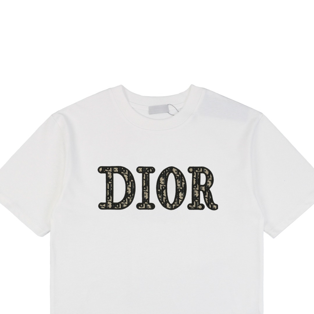 ディオール「Dior」25SS Dio47 モノグラムロゴ ショートスリーブTシャツ