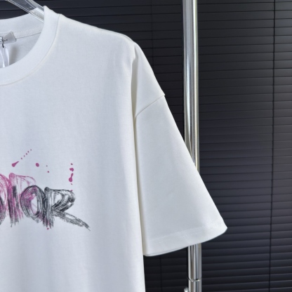 ディオール「Dior」25SS クラシック グラフィティ ロゴ プリントTシャツ
