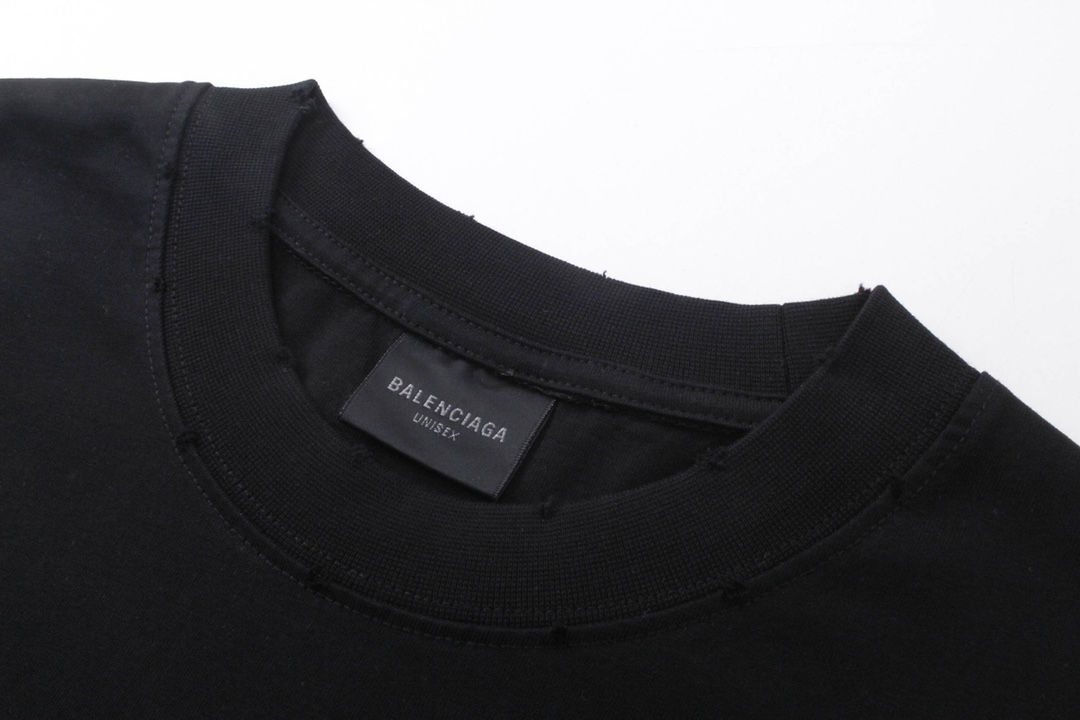 バレンシアガ「Balenciaga」2024 エッフェル塔グラデーション スプレーアートTシャツ