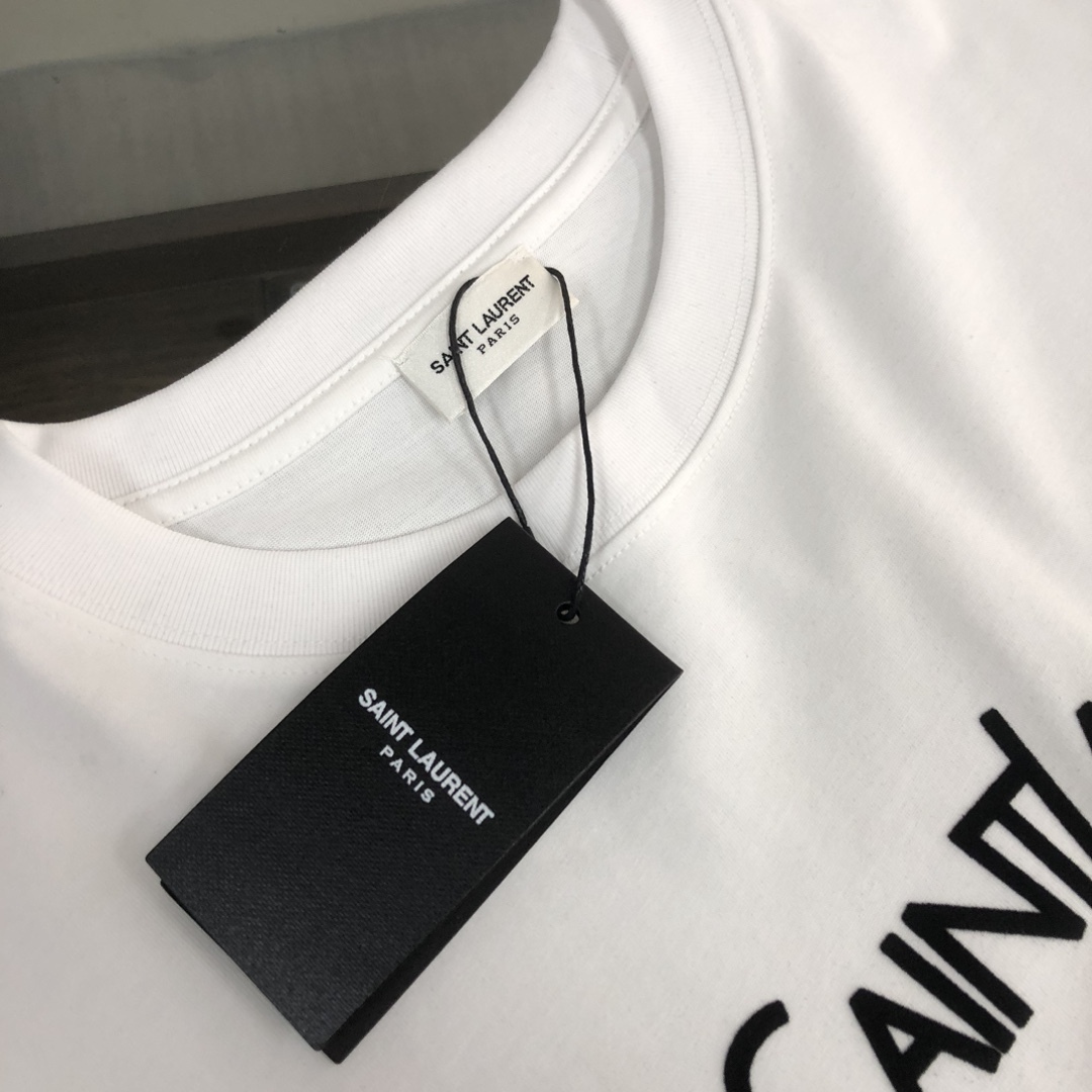 サンローラン「Saint Laurent」サマーコレクション クルーネックTシャツ