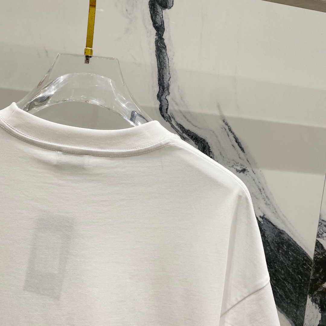 サンローラン Saint Laurent プレミアムコットン クルーネックTシャツ-ISETAN PRESTIGE CURATED