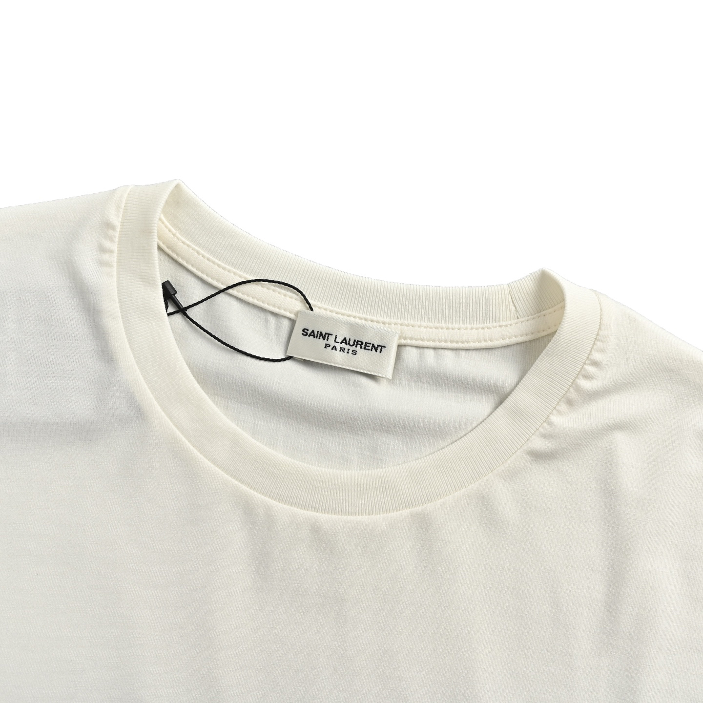 サンローラン「Saint Laurent」チェストロゴ エンブロイダリー Tシャツ