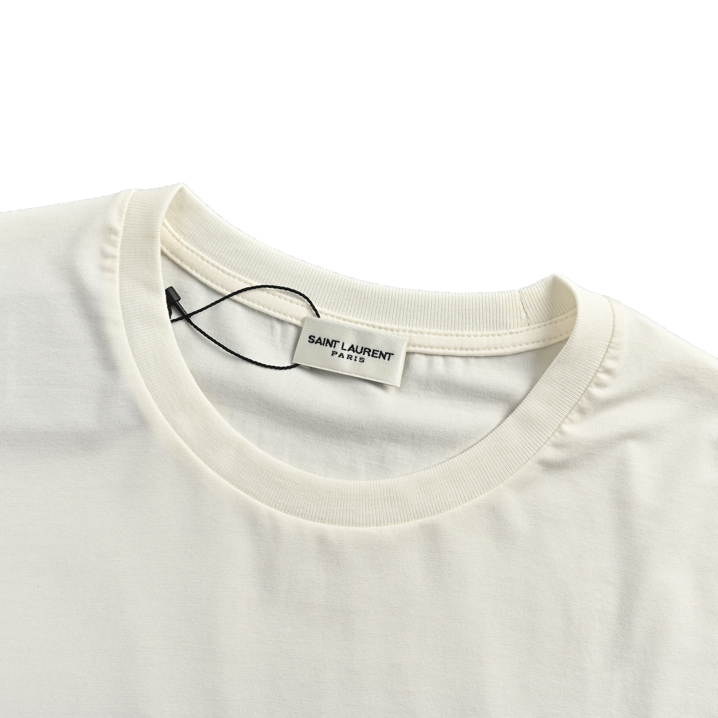 サンローラン「Saint Laurent」チェストロゴ エンブロイダリー Tシャツ