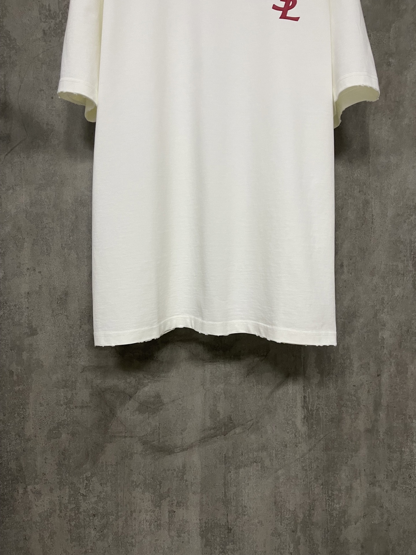 サンローラン「Saint Laurent」25SS クラシックロゴ プリント ヘビーウェイトTシャツ