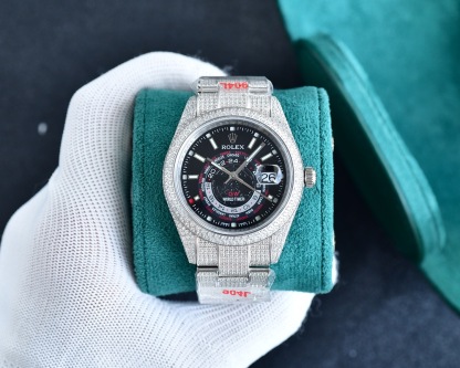 ロレックス「Rolex」‌ デイトナ 126589TBR フルダイヤモンド クロノグラフ腕時計40mm