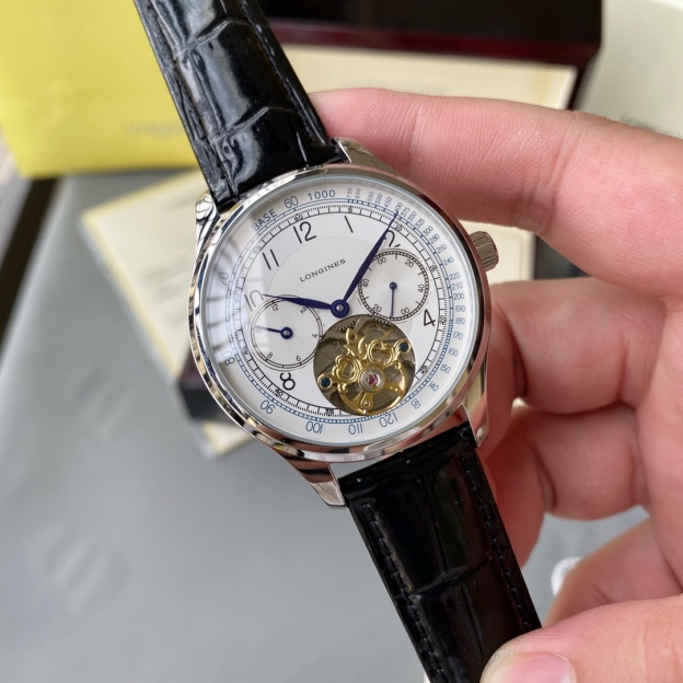 ロンジン「Longines」‌ロンジン マスターコレクション メンズ クロノグラフ 腕時計42mm