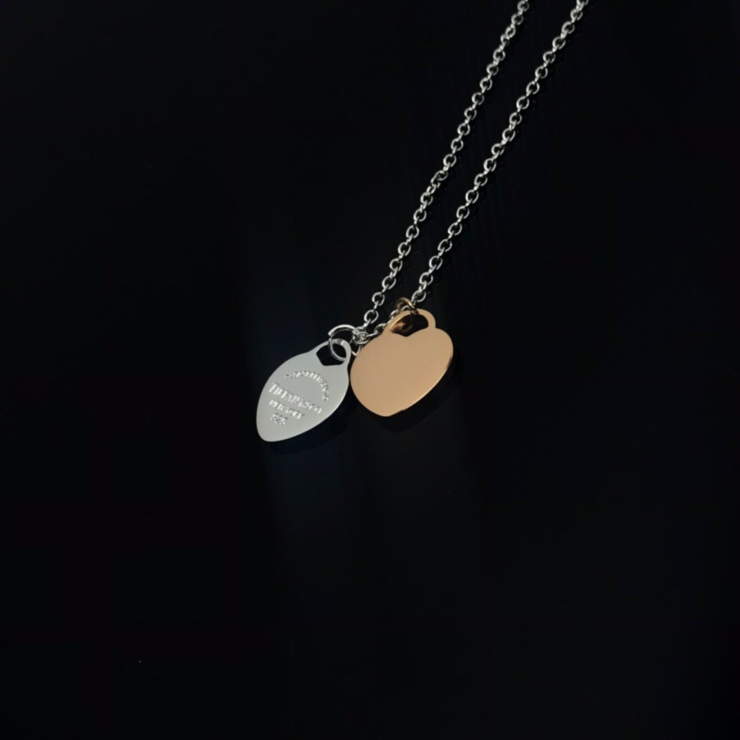 ティファニー「Tiffany & Co.」Return to Tiffany™ ダブルハートタグ ネックレス40.6CM
