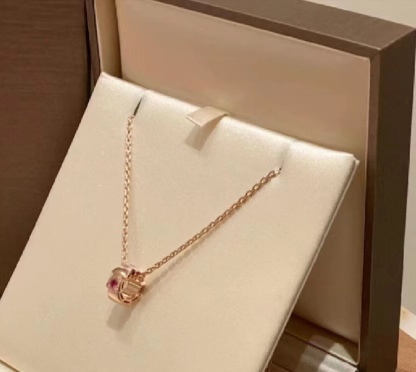 ブルガリ「Bvlgari」Serpenti Viper レッドルビー ネックレス41-43cm