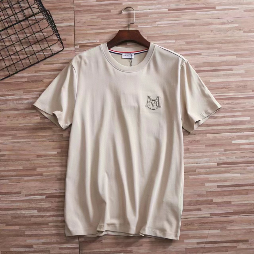 【ワンフォーワン】モンクレール「Moncler」サマー クルーネック 刺繍 Tシャツ【在庫僅少】