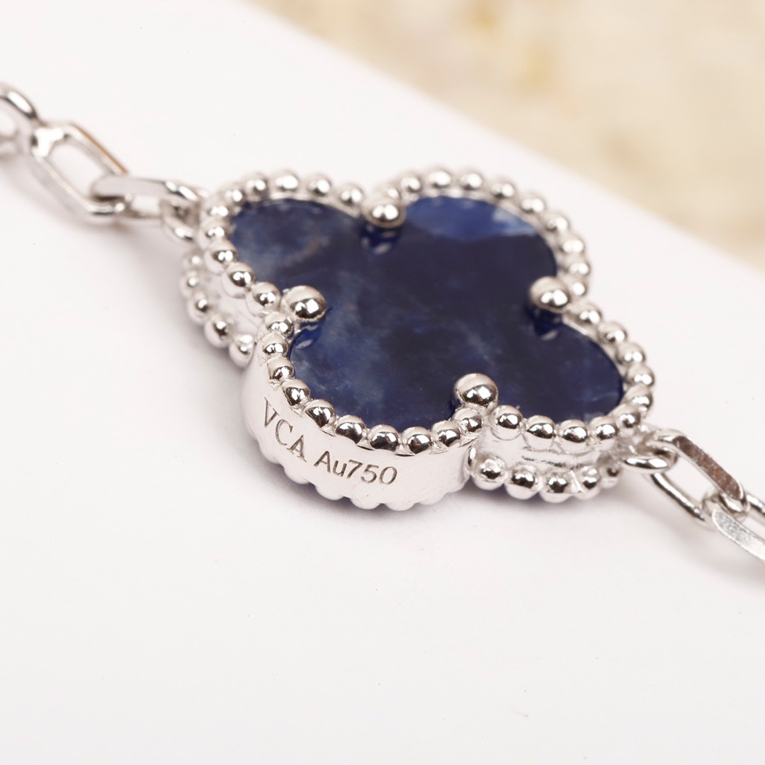 ヴァン クリーフ＆アーペル「Van Cleef & Arpels」 Vintage Alhambra 5モチーフ ブレスレット19cm