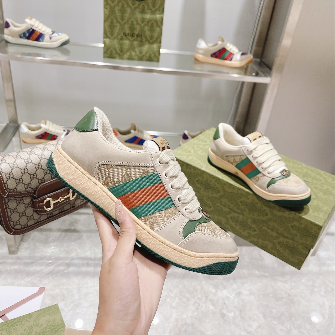 グッチ「Gucci」スクリーナー 初代ダーティスニーカー スニーカー