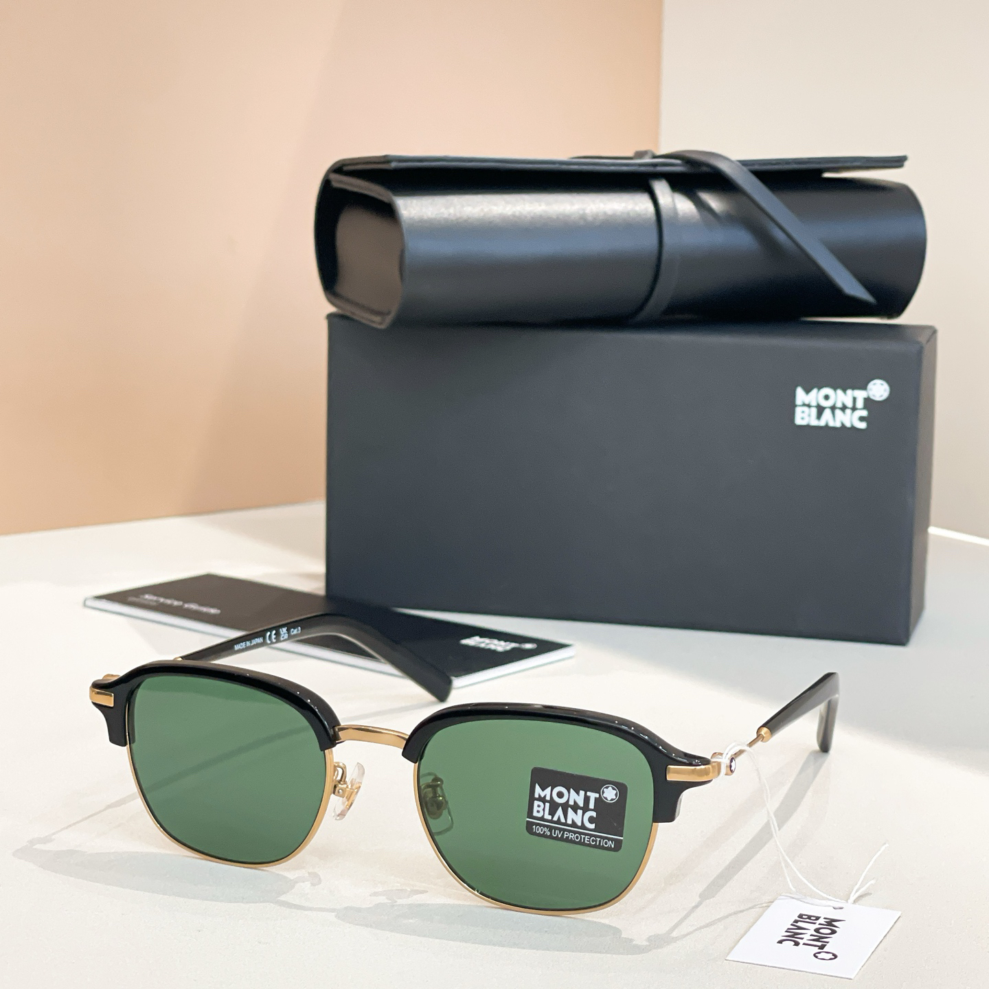 モンブラン「Montblanc」ハーフフレームサングラス