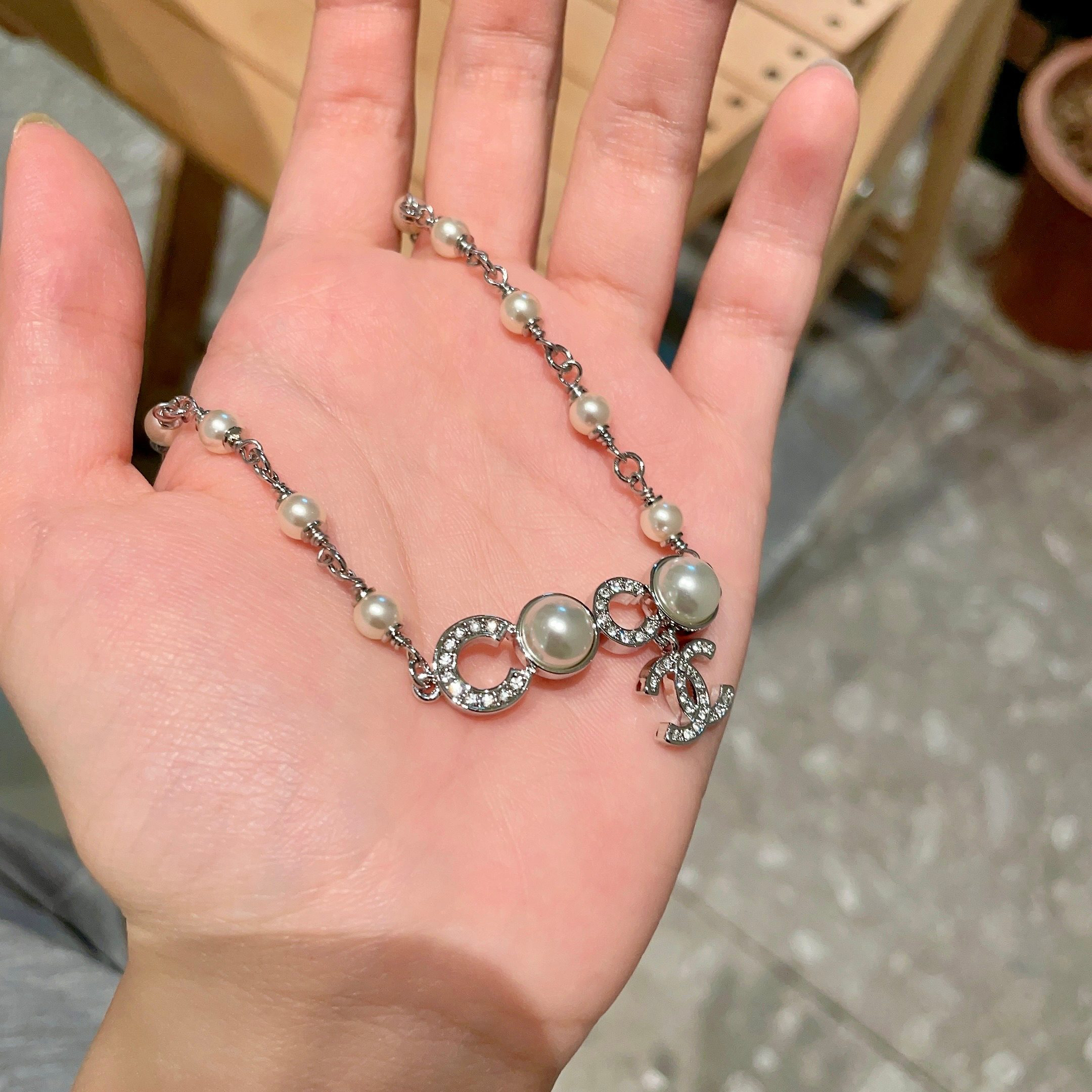 シャネル「Chanel」パールCOCOネックレス