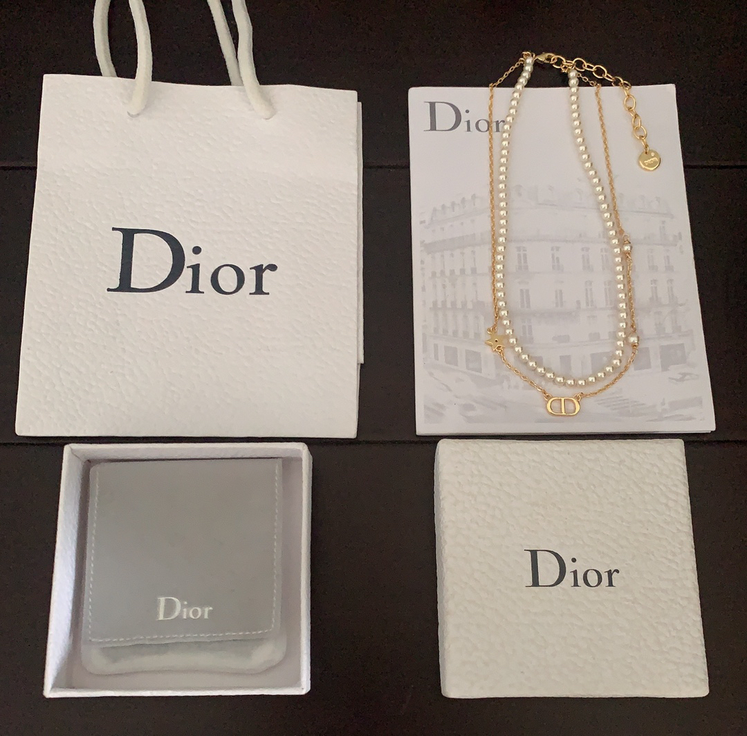 ディオール「Dior」 Pearl Éclat Double ネックレス