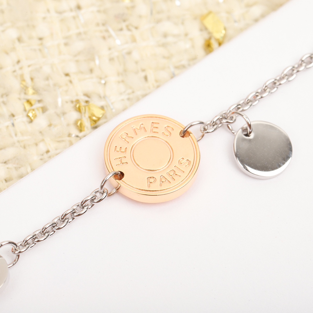 エルメス「Hermès」Chaîne d'Ancre コイン ブレスレット‌ ‌