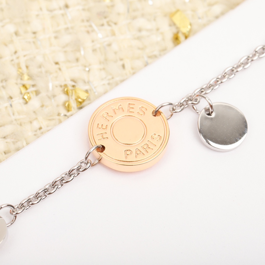 エルメス「Hermès」Chaîne d'Ancre コイン ブレスレット‌ ‌