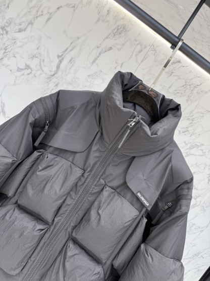 バレンシアガ「Balenciaga」‌メンズファッションスタンドカラーダウンジャケット