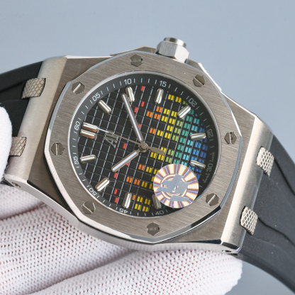 オーデマ・ピゲ「Audemars Piguet」ロイヤル オーク オフショア 15600 ミュージック スペシャルエディション クロノグラフ 腕時計43mm