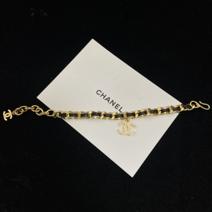 シャネル「Chanel」ラムレザー チェーンブレスレット ブレスレット