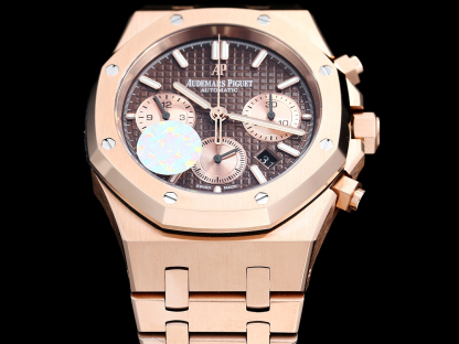 オーデマ ピゲ「Audemars Piguet」 Royal Oak ローズゴールド コーヒーダイアル 腕時計41cm