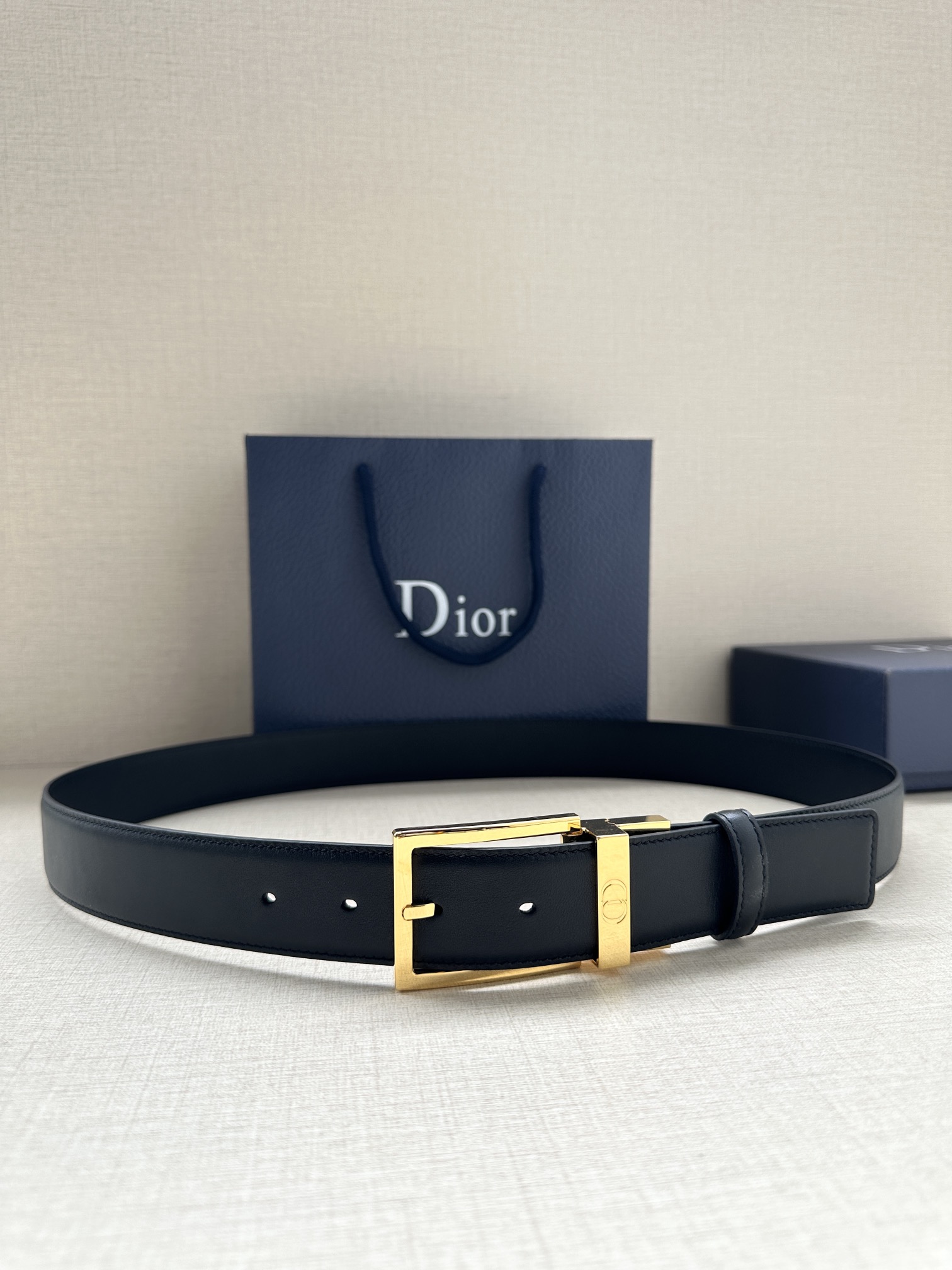 ディオール「Dior」CDアイコン リバーシブルベルト100CM