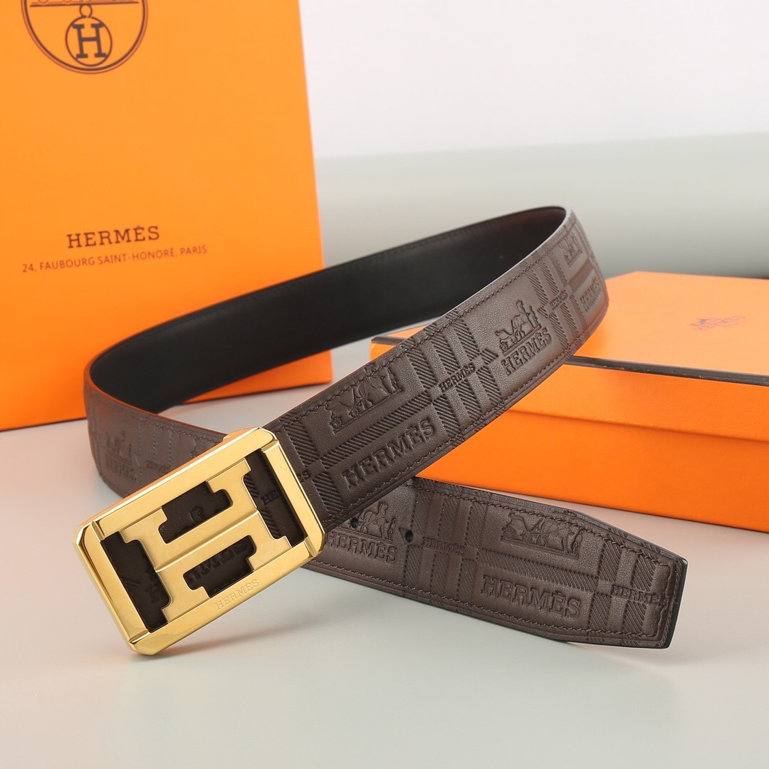 エルメス「Hermès」 プレミアムスチールバックル ベルト100cm