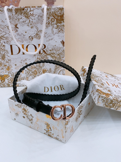 ディオール「Dior」Saddle Belt Montaigne Star レザーベルト100CM