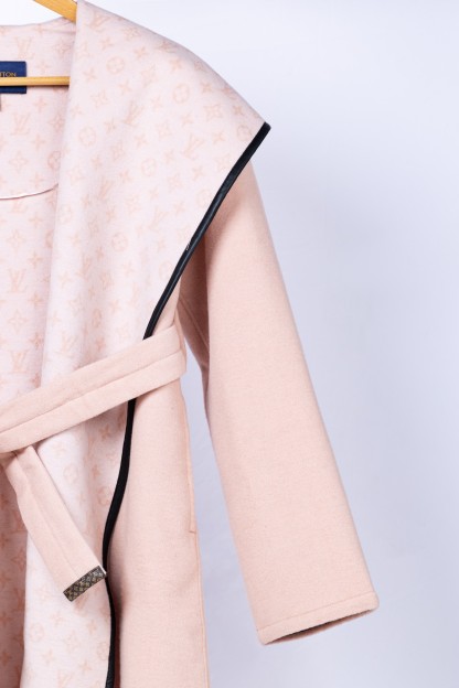 ルイ・ヴィトン「Louis Vuitton」秋冬 レディース ワップルフードロングコート