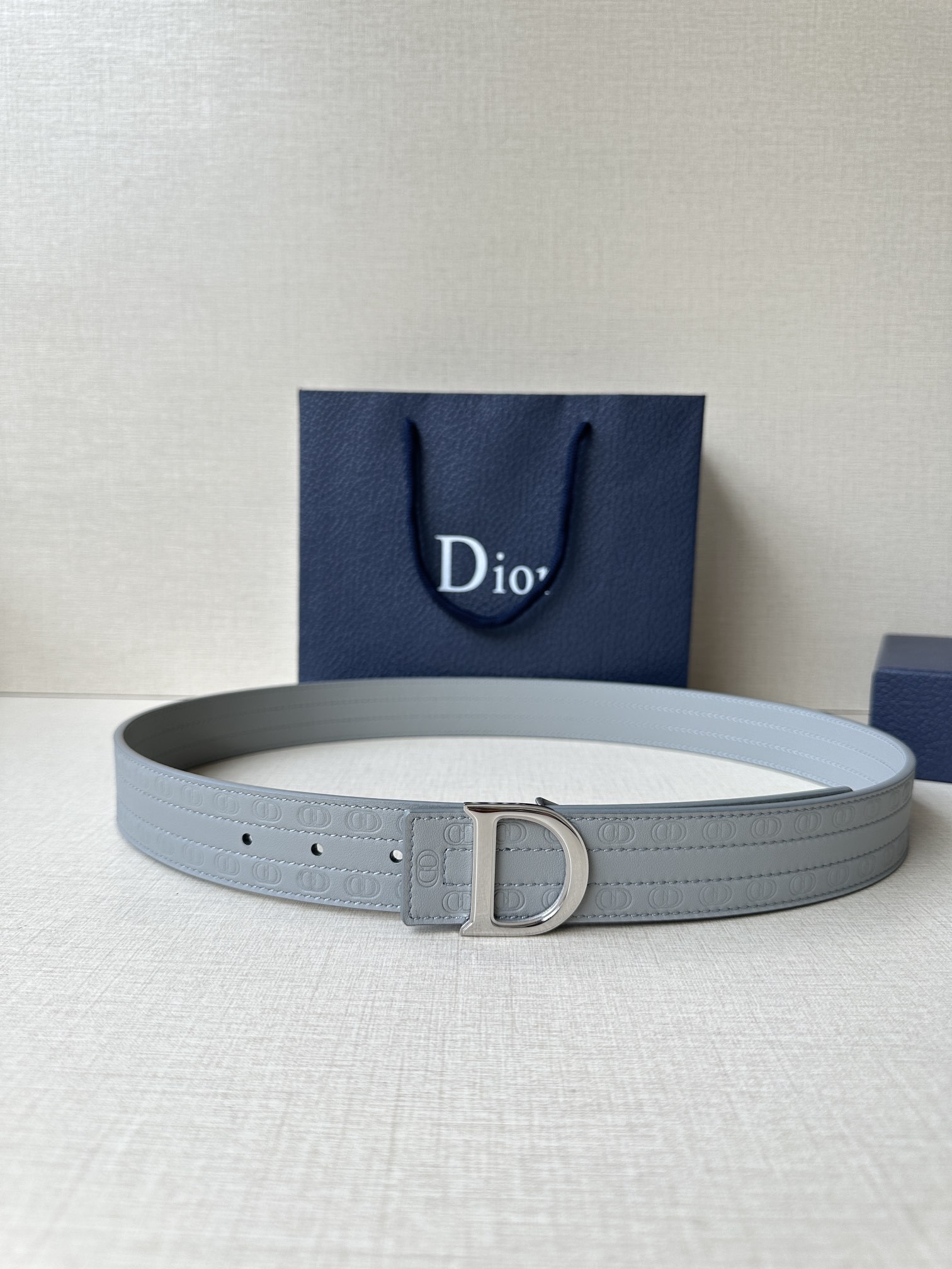 ディオール「Dior」Montaigne 3.5cm ダブルフェイスレザーベルト100CM