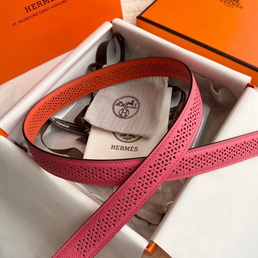 エルメス「Hermès」Jumbo Belt Buckle & ダブルフェイスレザーベルト100cm