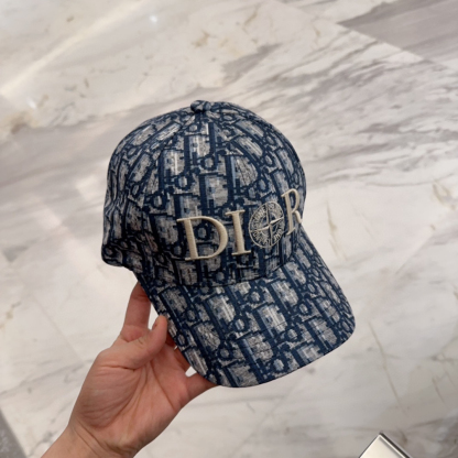 ディオール「Dior」 Oblique エンブロイダリー ベースボールキャップ