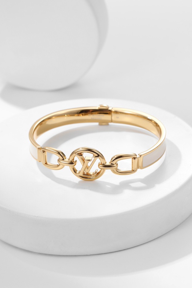 ルイ・ヴィトン「Louis Vuitton」  ホワイトエナメル ブレスレット