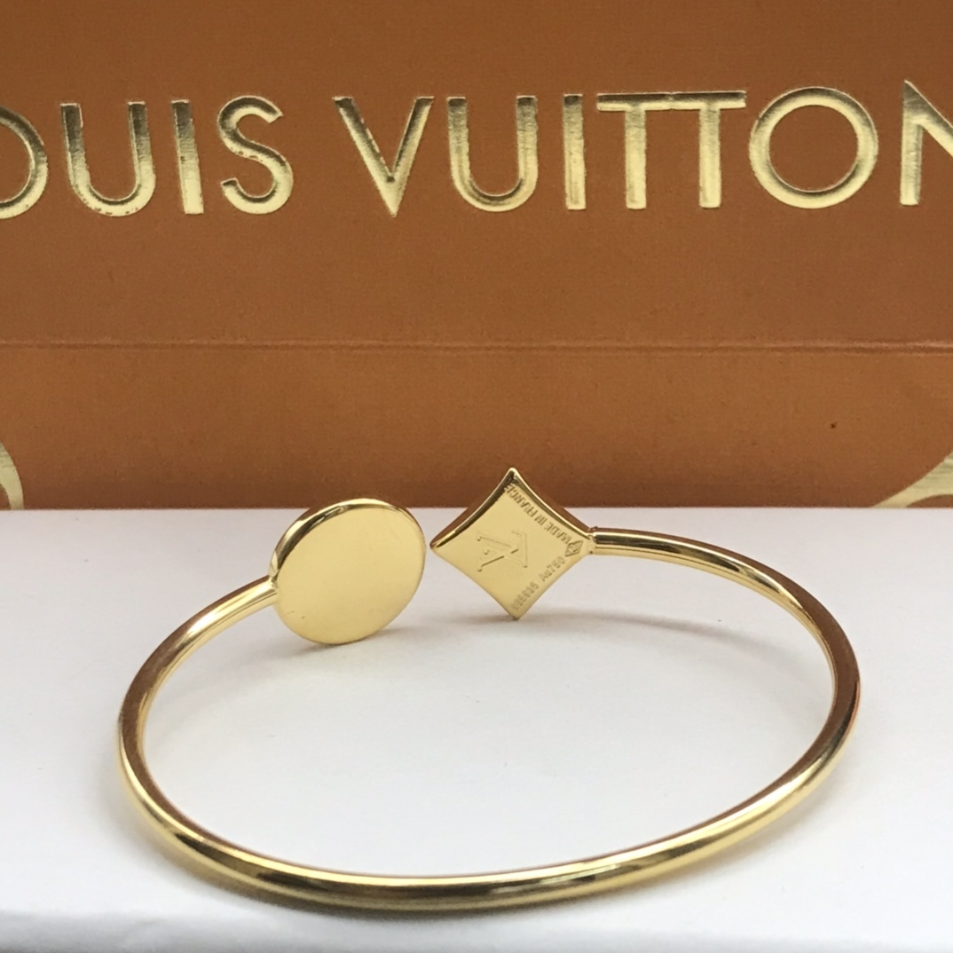 ルイ・ヴィトン「Louis Vuitton」 カラー・ブロッサム 18Kゴールド&貝ブレスレット