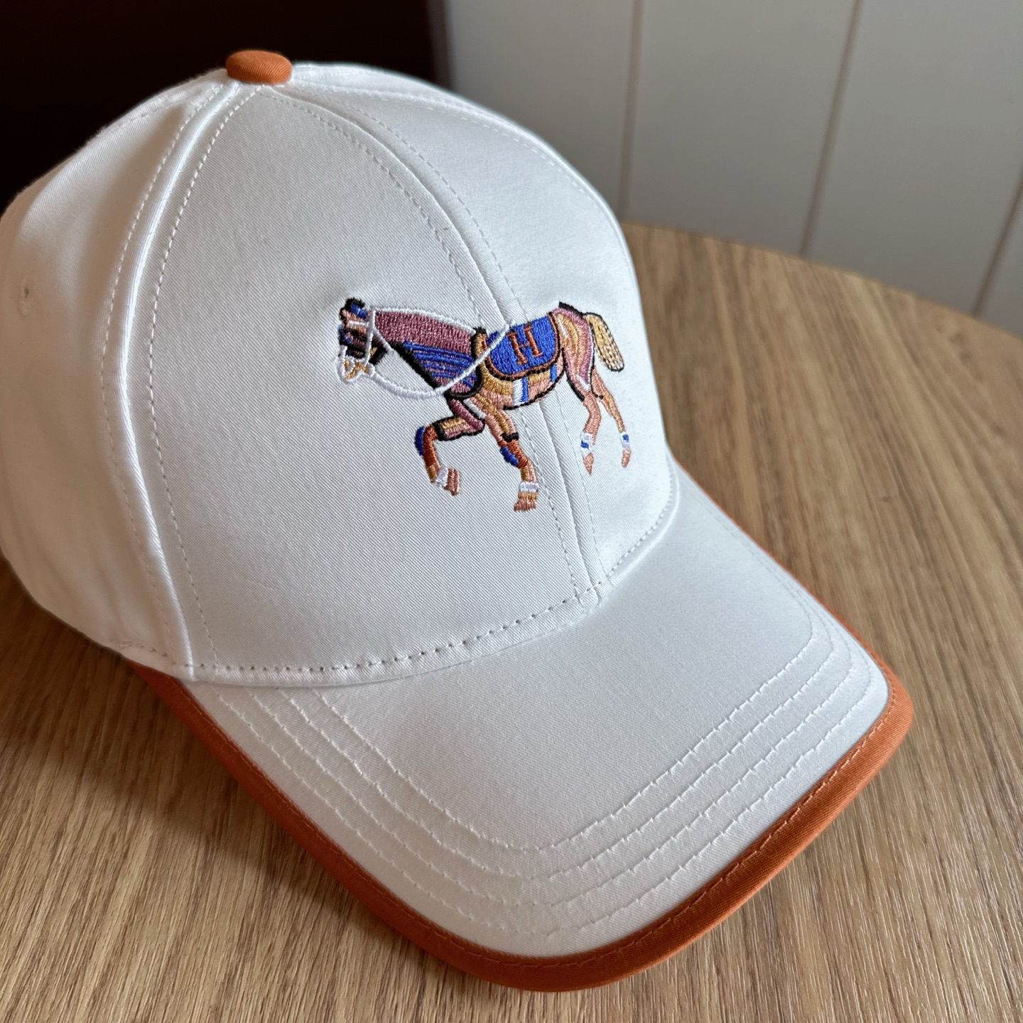 エルメス「Hermès」 Limited Edition エンブロイダリー ベースボールキャップ