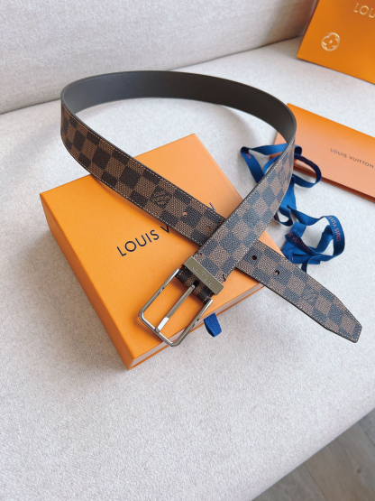 ルイ・ヴィトン「Louis Vuitton」クラシック レジャー ピンバックル ベルト