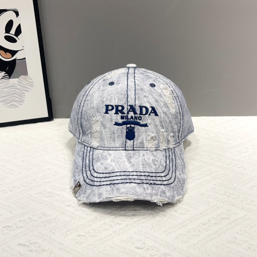 プラダ「Prada」Re-Nylon Baseball Cap