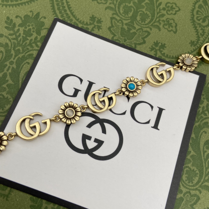 グッチ「Gucci」  GGマーモント デイジーフラワー ブレスレット