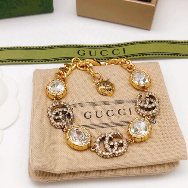 グッチ「Gucci」インターロッキングG ダイヤモンド ブレスレット