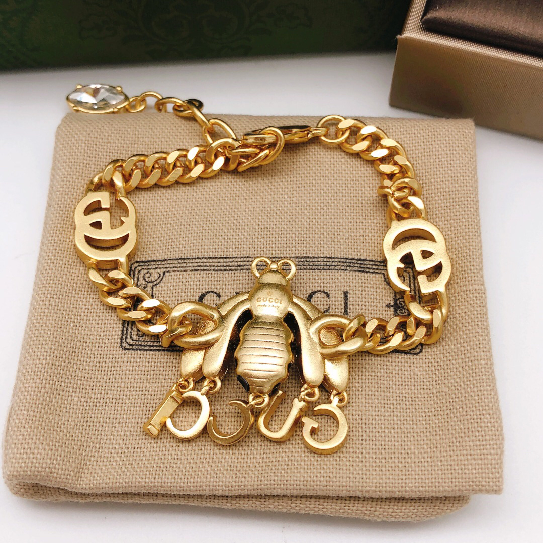 グッチ「Gucci」GGビー ショートチェーン ブレスレット