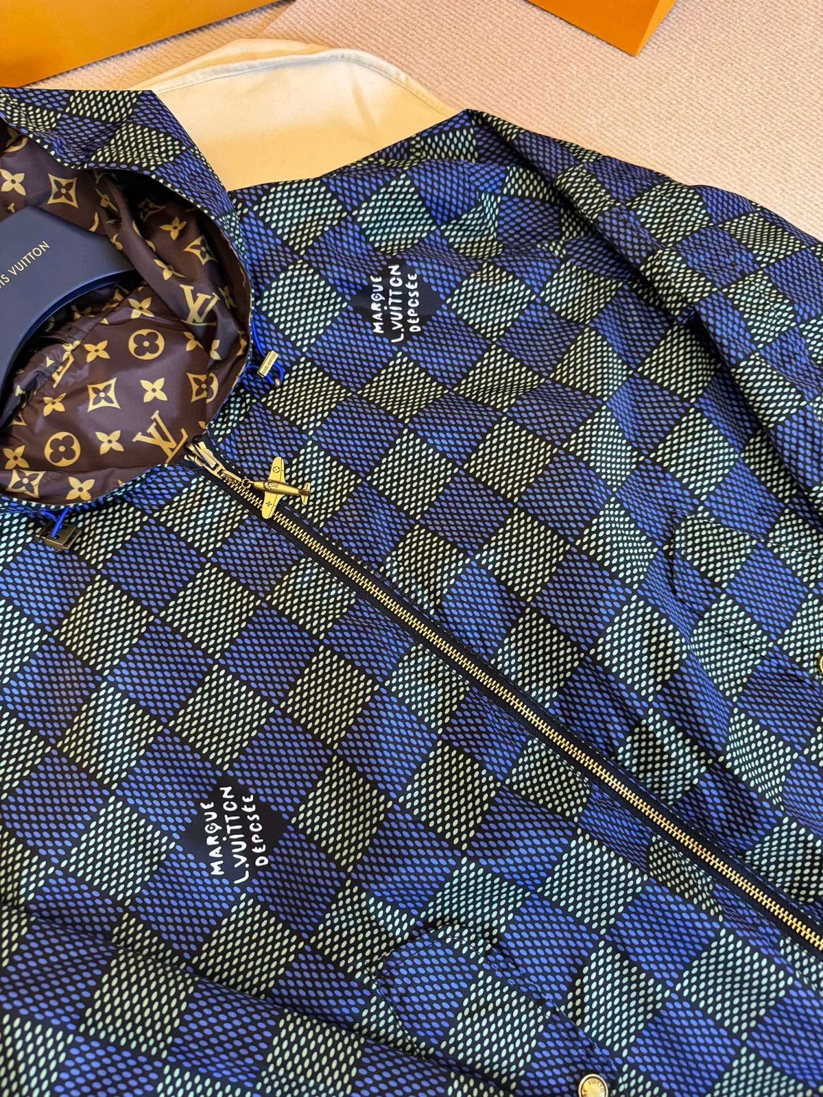 ルイ・ヴィトン「Louis Vuitton」DAMIER 双面防风夹克 アウター